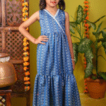 Indigo Tiered Maxi Dress